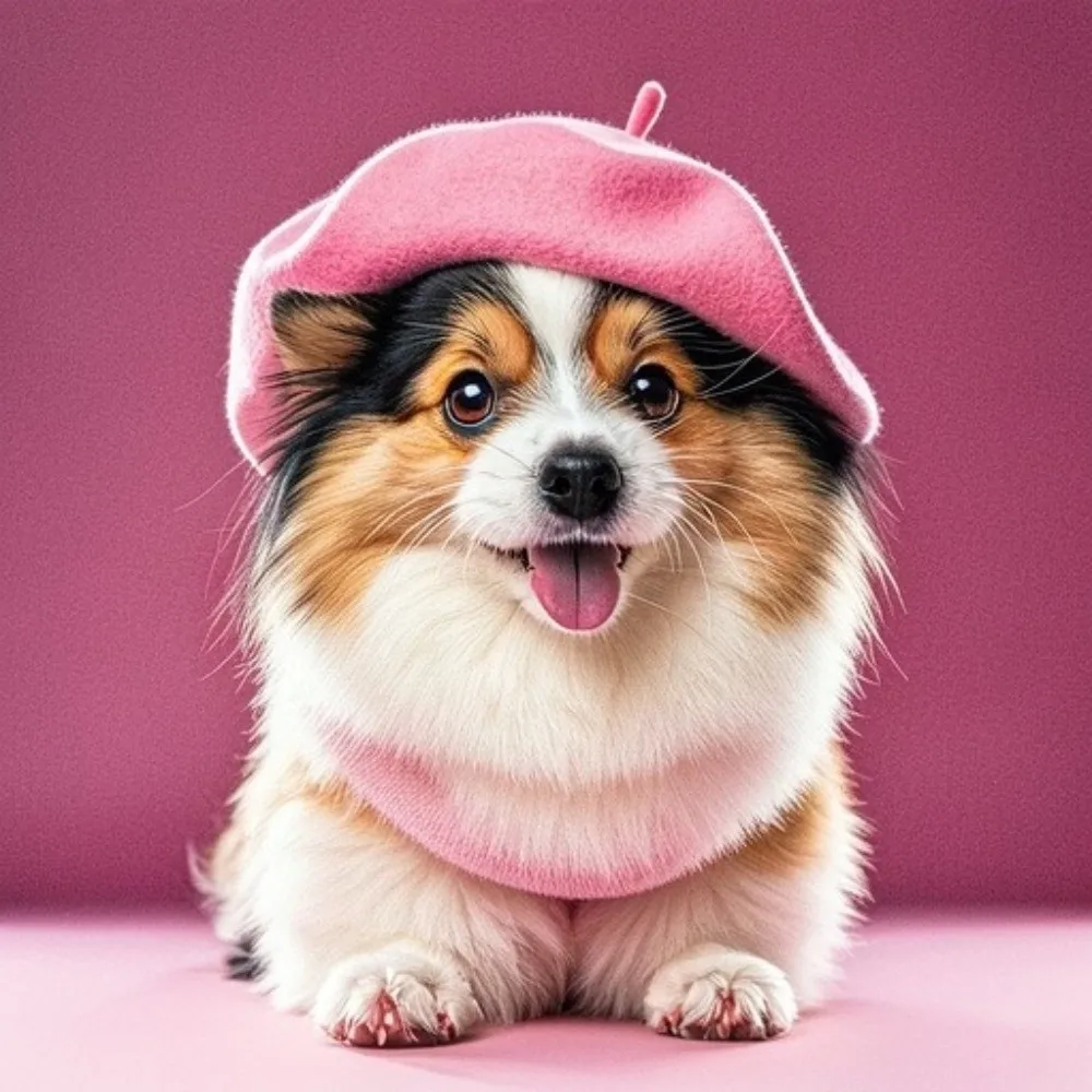 High Quality Soft Dog Fleece Hat Beret Knitted Windproof Dog Warmer Winter Hats Warm Adjustable Cat Dog Cap Pet Hat Pet Supplies
