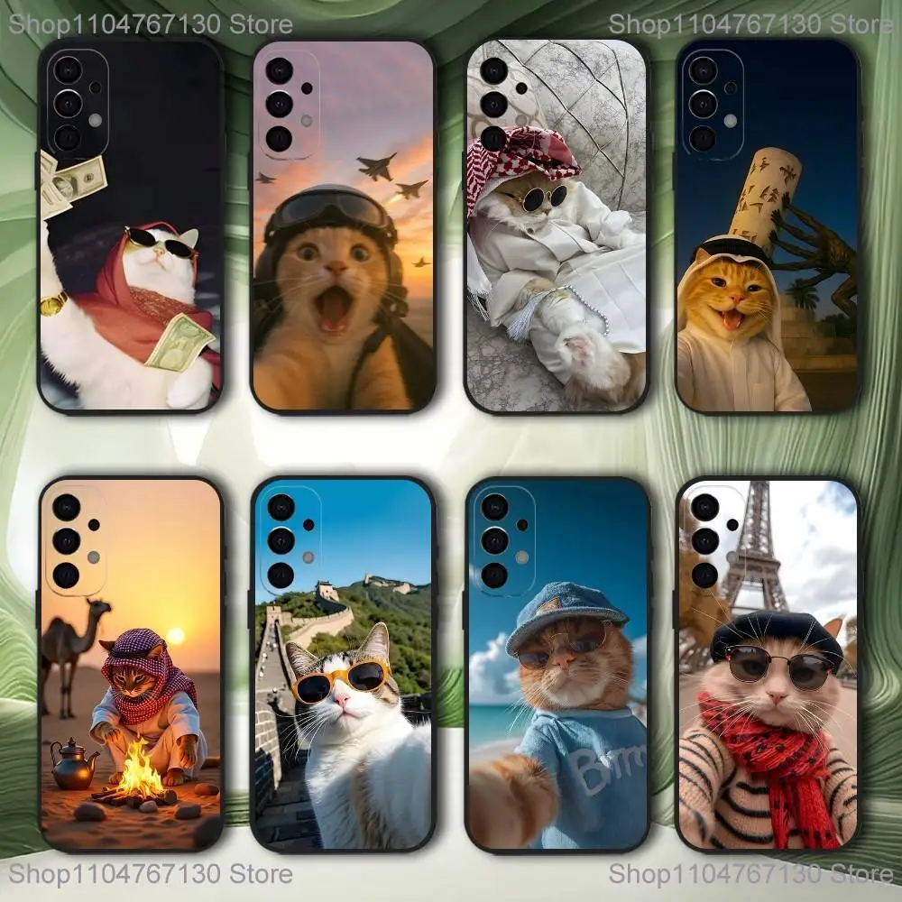 

Funny Cute Cat Phone Case For Samsung S25,S24,S21,S22,S23,S30,Ultra,S20,Plus,Fe,Lite,5G Black Cover