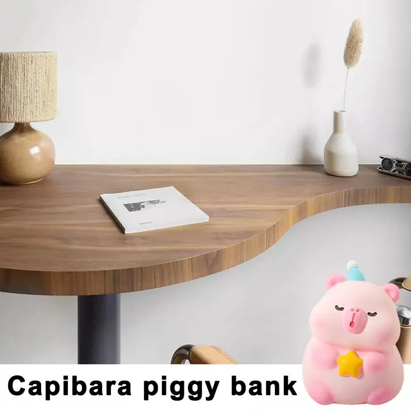 Animal Money Bank Money Storage Pot Cartoon Capybara Shape Money Organizer Jar Cash Coin Saving Pot For Bedroom Den Dresser