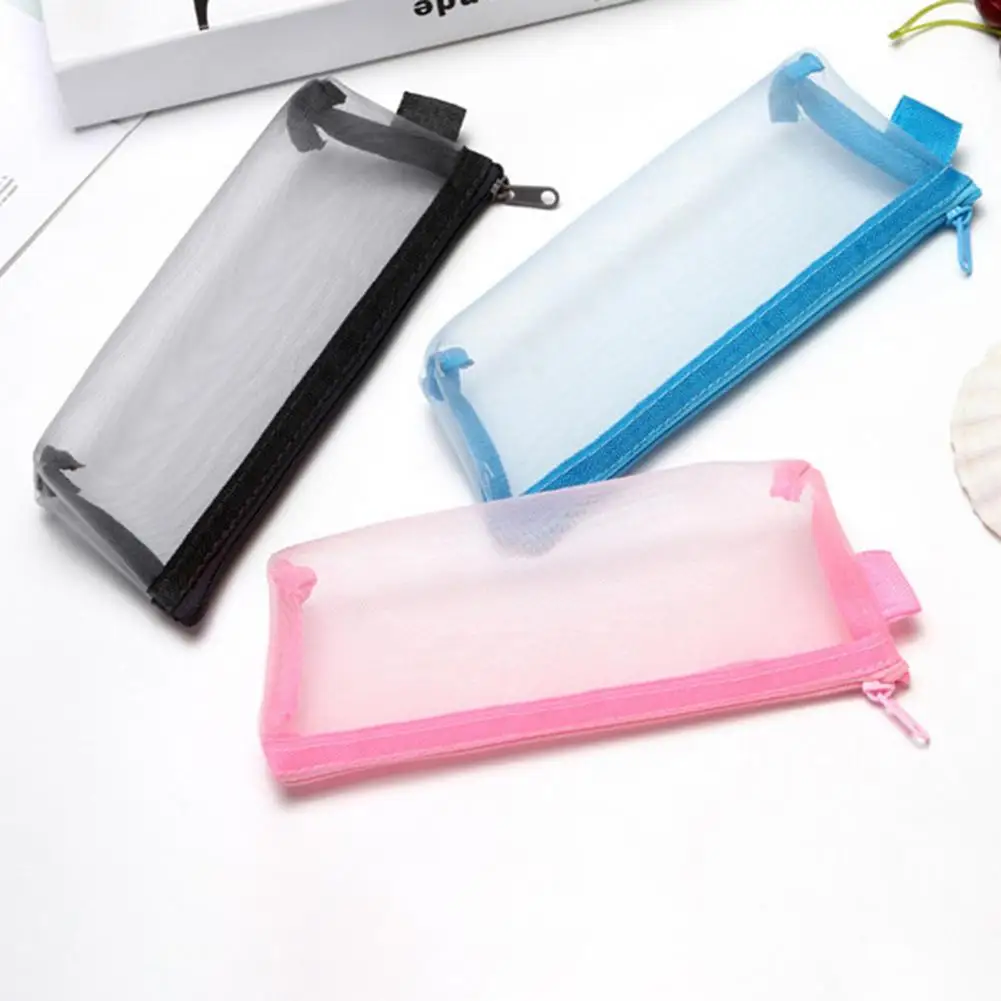 Cloth  Useful Minimalist Exam Stationery Pen Container Easy to Carry Pencil Case Zipper Closure   Daily Use