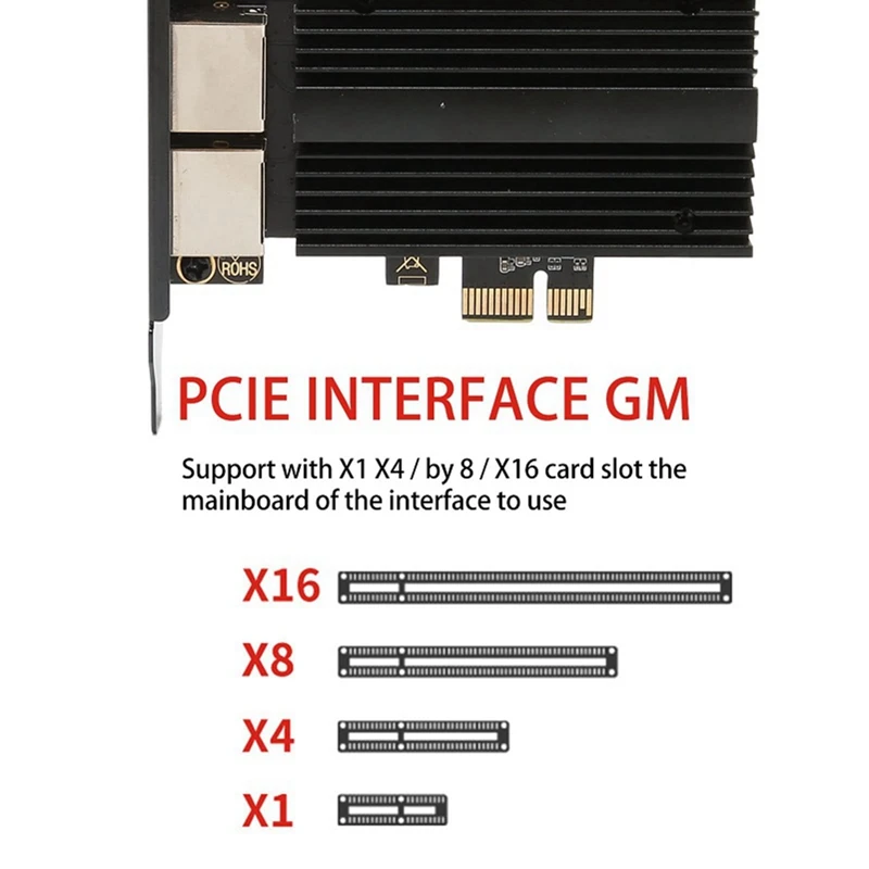 Imagem -05 - Pcie para Placa de Rede Rj45 para Desktop 2500mbps I226-v 2.5g Gigabit Ethernet Portas Duplas 100 Mbps 1000 Mbps 2500mbps