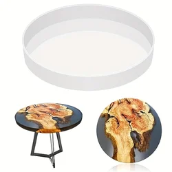 DIY Crystal Epoxy Resin Mold Large Round Ornament River Table Making Silicone Mold