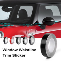 2cm Width Car Stickers Auto Window Edge Protector Trim Car Body/ Door Anti-scratch Protection Strip Chrome Styling Decorative