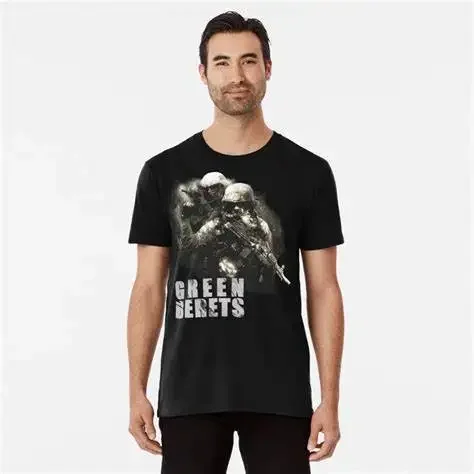 

Green Berets Special Forces In Action T-Shirt. Summer Cotton Short Sleeve O-Neck Mens T Shirt New S-3XL