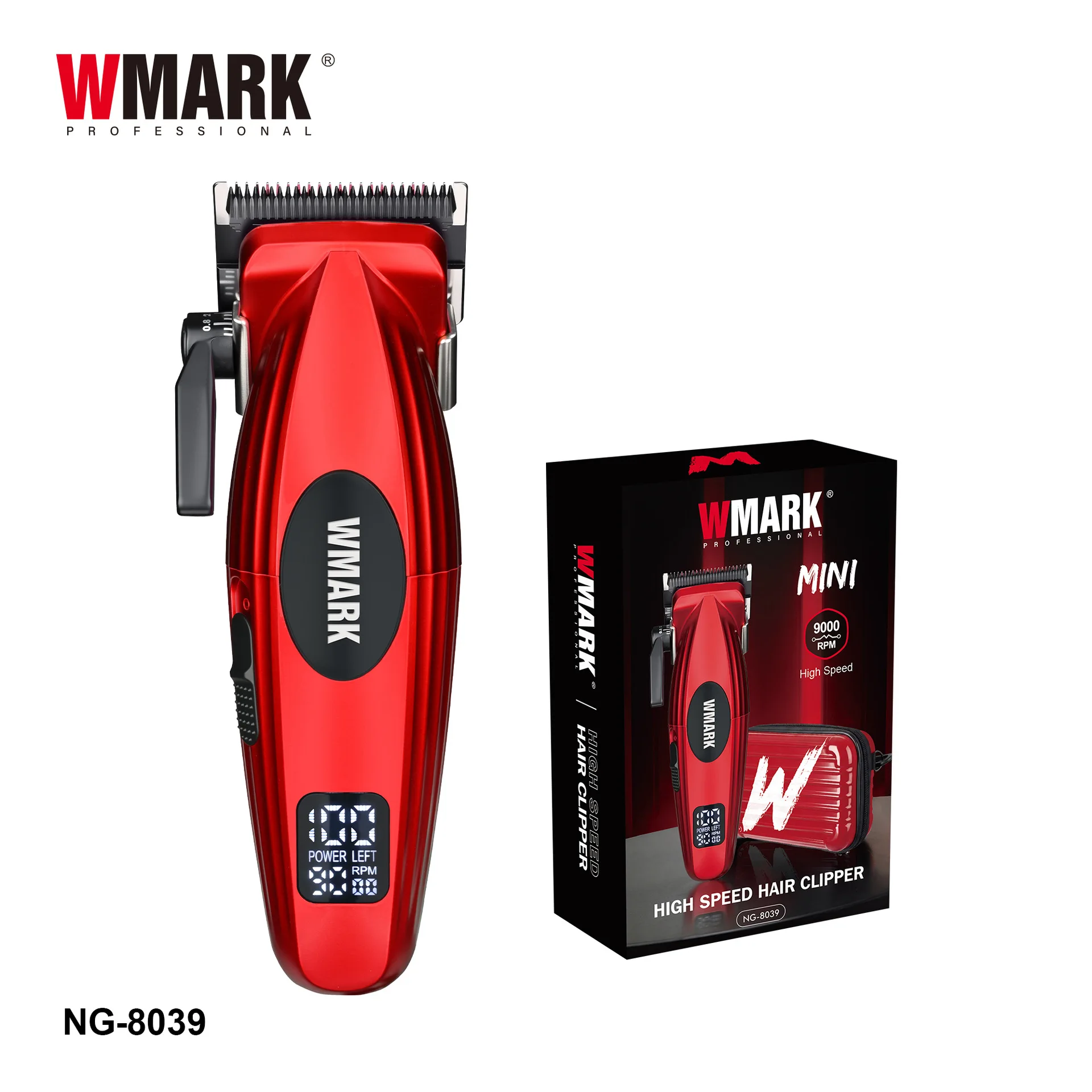 WMARK NG-8039SET Mini High Speed Electric Scissor Zinc Alloy Body Ceramic Blade Dual Speed Control