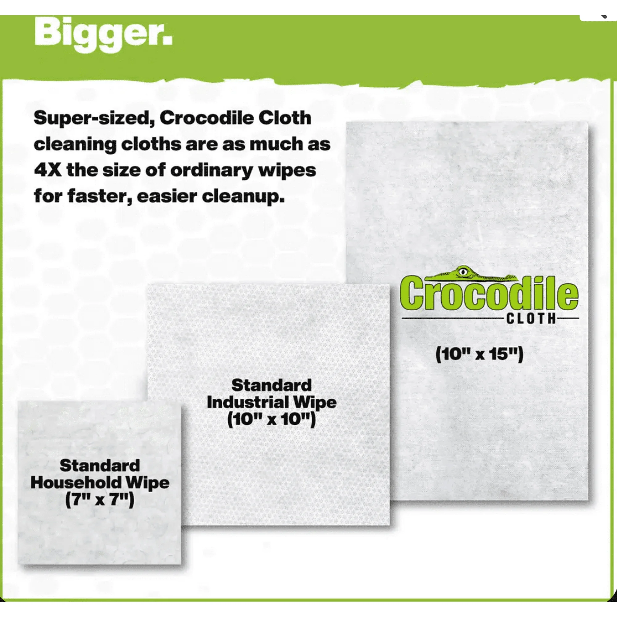 Auto PowerSCRUB Cleaning Wipes, Large, Degreasing with Grit, 80 Count, 10 x 15 inches.