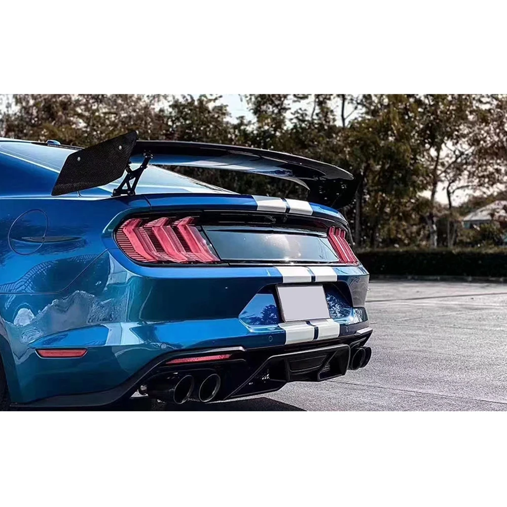 FOR Ford Mustang GT V8 V6 Coupe 2015 -2019 GT500 Style Carbon fiber FRP Rear Spoiler Trunk wing