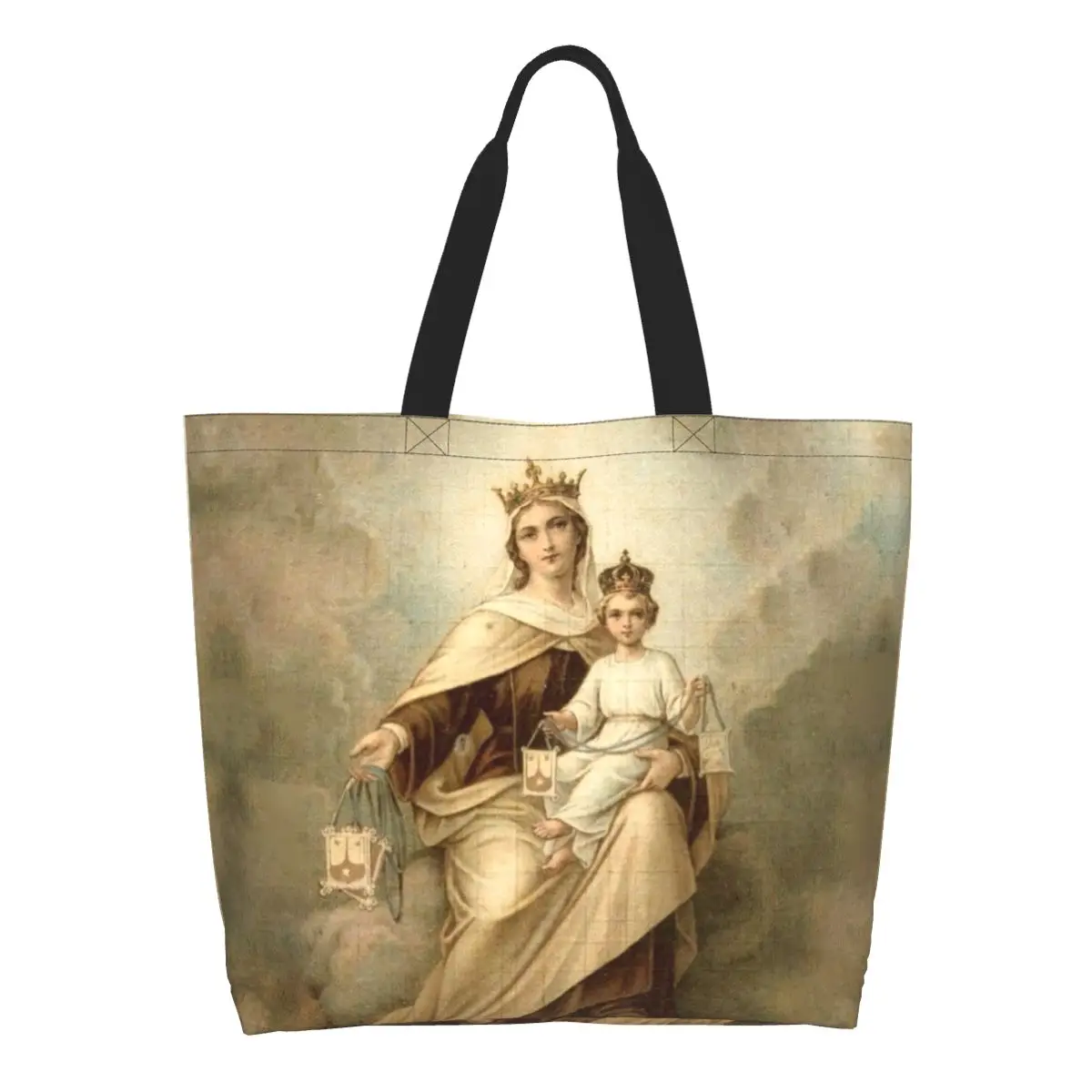 personalizado-engracado-impressao-nossa-senhora-do-monte-carmel-sacola-de-compras-portatil-lona-shopper-ombro-catolico-virgem-maria-bolsa