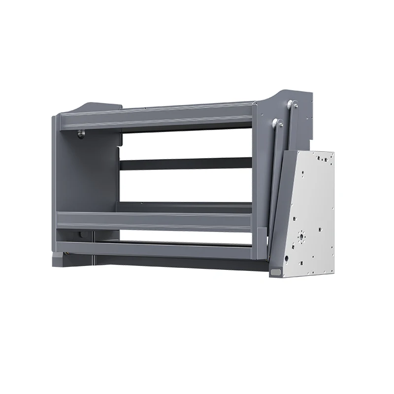 Smart Kitchen Lift Storage Cabinet System With Pull-Out Shelves And Elevating Basket Hardware