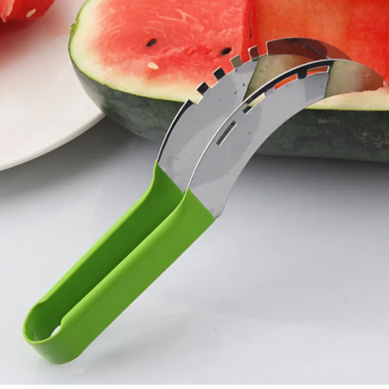 Multifunctional plastic handle watermelon dicer Stainless Steel Cutter Special watermelon slicer
