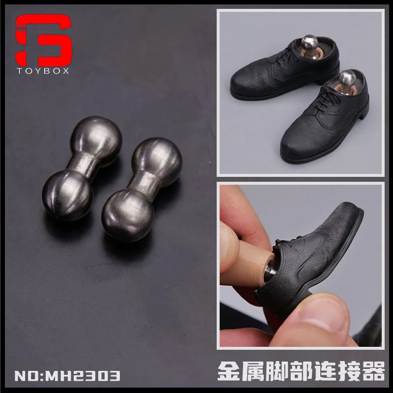 MH2303 1/6 Scale Metal Connector Foot Connector Body Accessory For 12'' Male / Female Soldier Action Figure Body Dolls