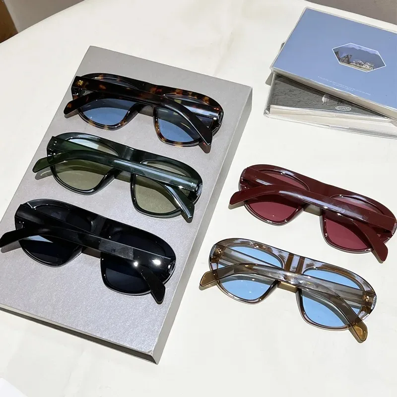 New Fashion Leopard Gradient Oval Sunglasses For Women Vintage Gradient Elegant Sun Glasses Men Outdoor UV400 Shades Black Glass image 6