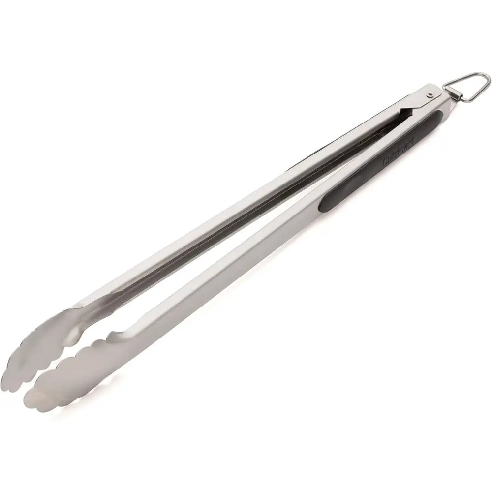 Locking Grill Tongs, 16 Stainless Steel BBQ Tongs - Heavy-Duty Barbecue Tool for Grilling and Outdoor Cooking