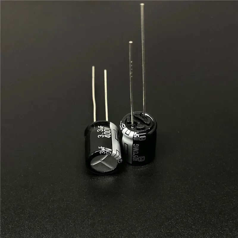 10PCS/100PCS 3.3 UF 400V NHG Series 10x12.5 มม.คุณภาพสูง 400v3.3uf อลูมิเนียม Electrolytic capacitor