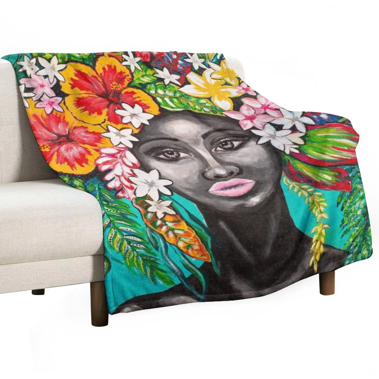 Tribute to Melanin #1 Throw Blanket Blankets For Baby Beach Bed covers Blankets