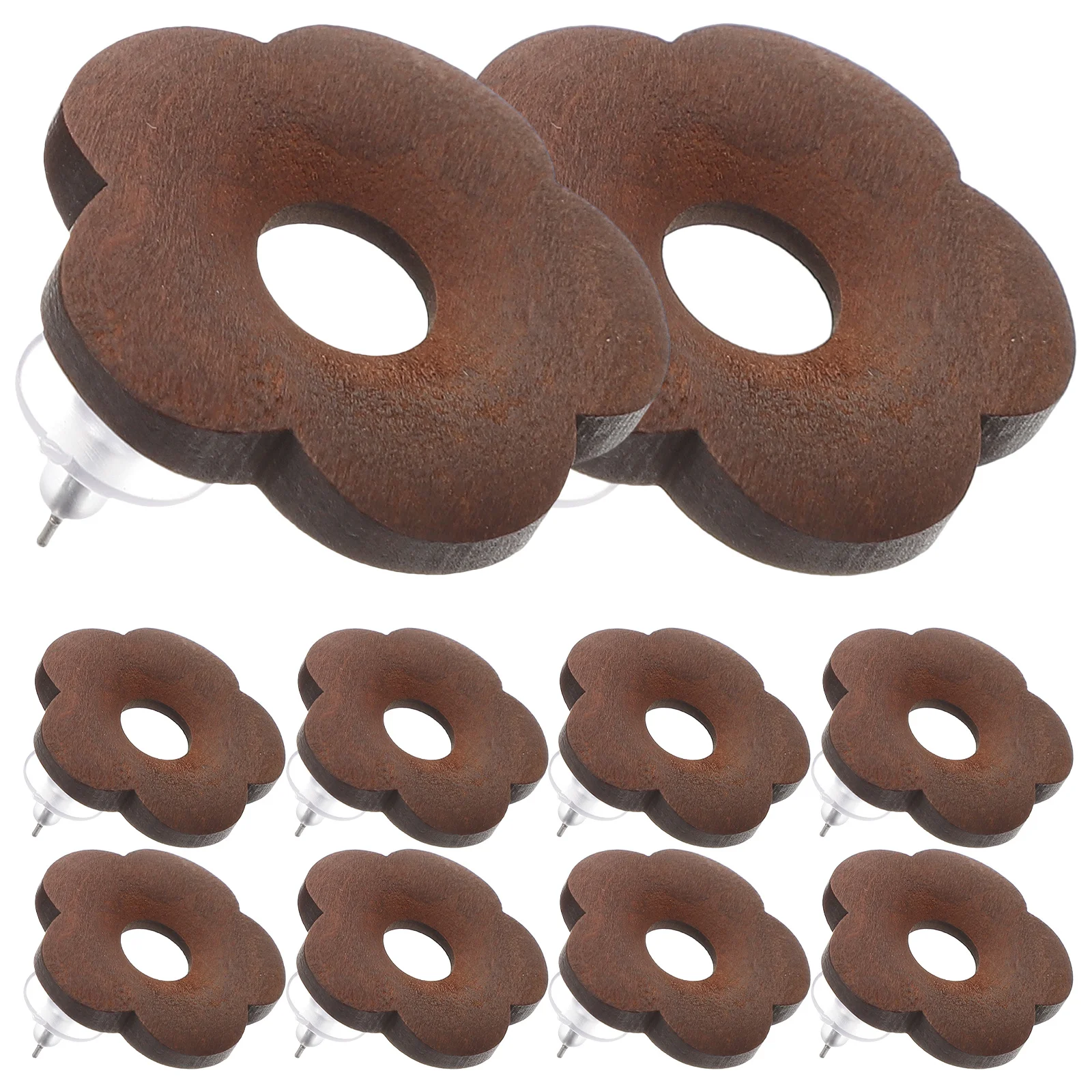 

6Pairs Handmade Flower Ear Studs Women Earrings Party Wedding Dating Lightweight Cool Earrings Jewelry