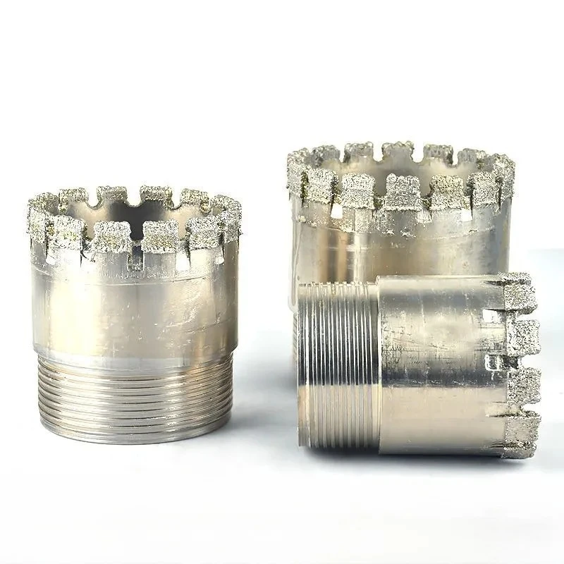 Drilling rig accessories diamond pipe drill bit imported sand electroplating drill bit no inner diameter step, high efficiency