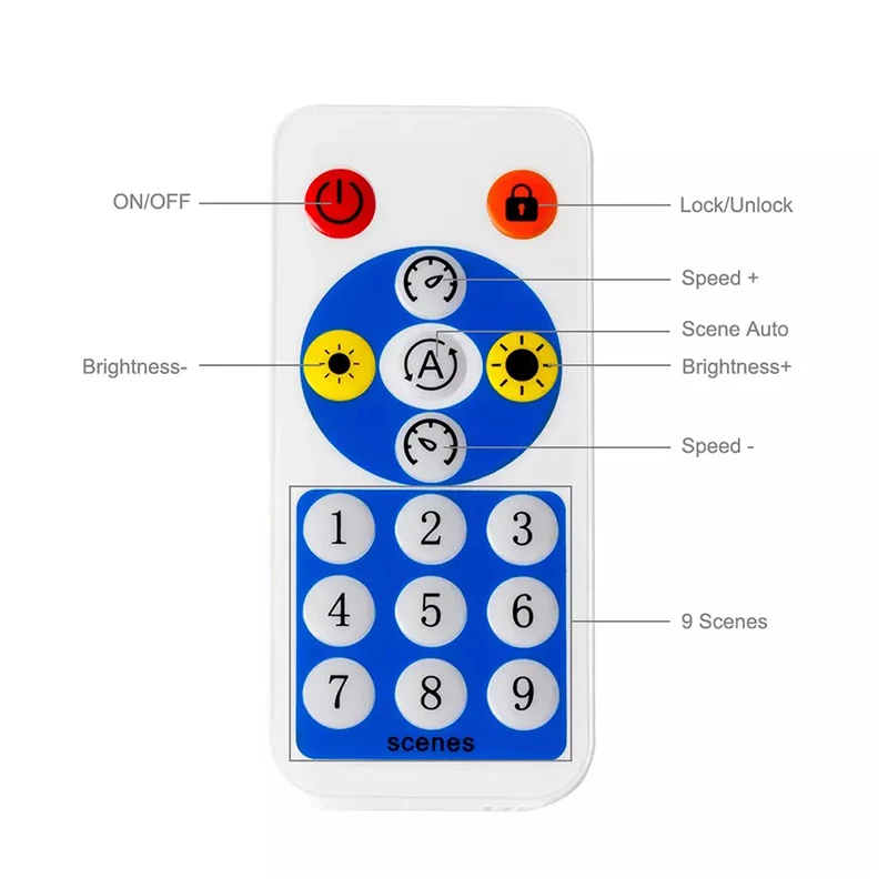 SP608E 8 Output 4800 Pixel LED Dimmer Bluetooth Music Controller for WS2812B Digital Addressable LED Strips Magic Color Lights