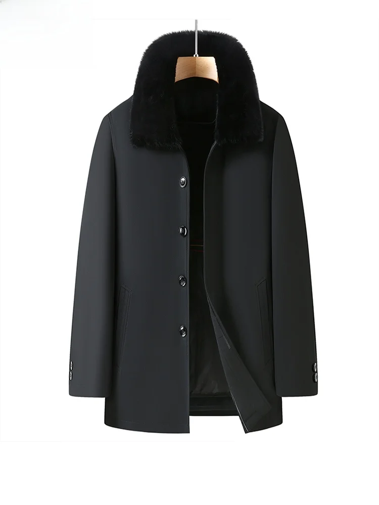 

TUCANO Woodpeer Men's Mid-Length Casual down Jaet Removable Inner Vest Windbreaker for Middle-Aged And ly