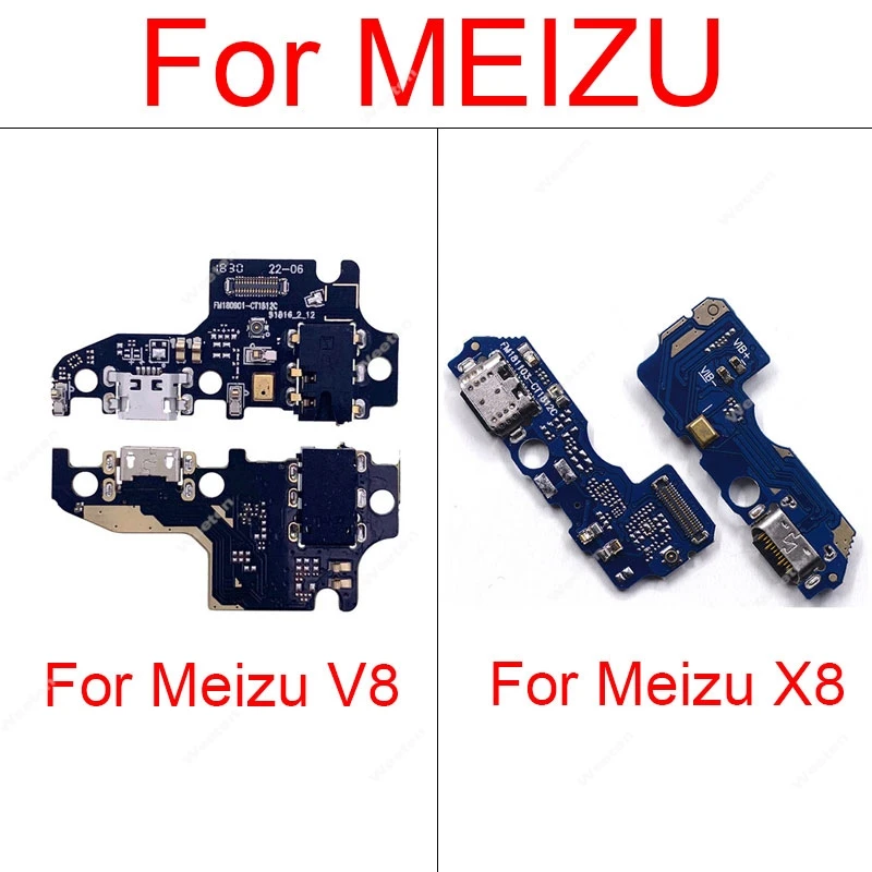 Charging Port Board For Meizu X8 V8 Charger USB Jack Board With Microphone For Meizu X8 M852Q Replacement Parts