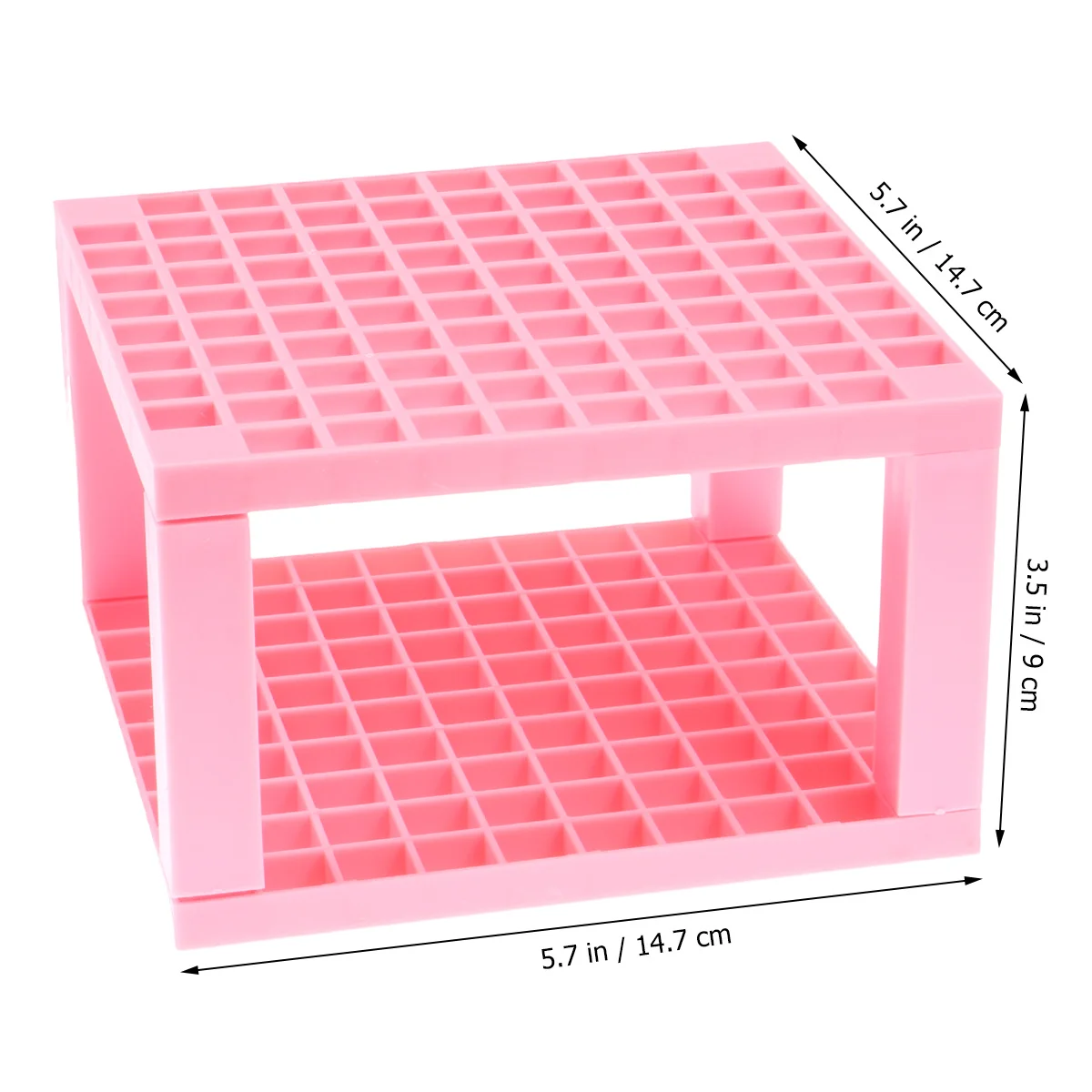 96 Holes Brush Holder Desktop Art Organizer for Pencils Markers Pens Tools Efficient Storage Solution Grey