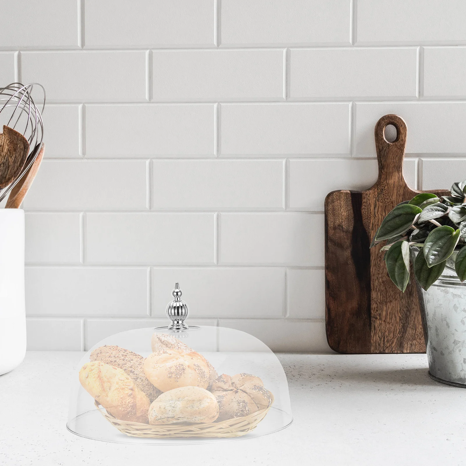 

Clear 10" " Tall Cake Cover Transparent Food Display Dome For Buffet Server Replacement Reusable Dessert Cover