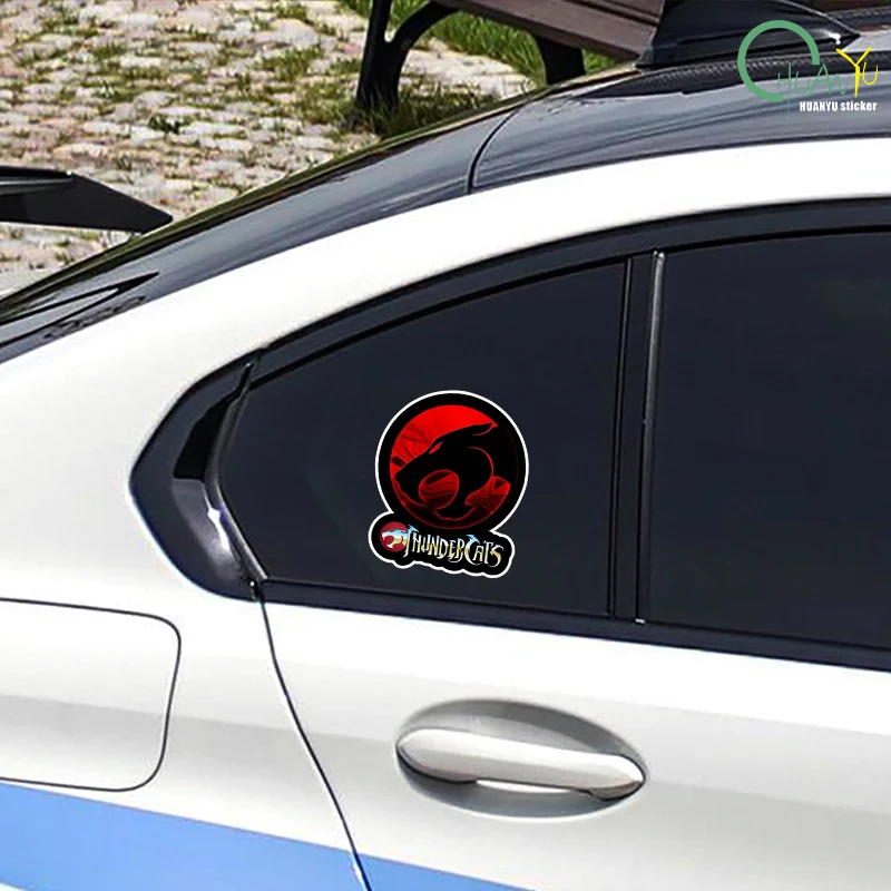 Car stickers personality car stickers thunder cat body bumper window motorcycle refrigerator pvc waterproof sunscreen 15 cm