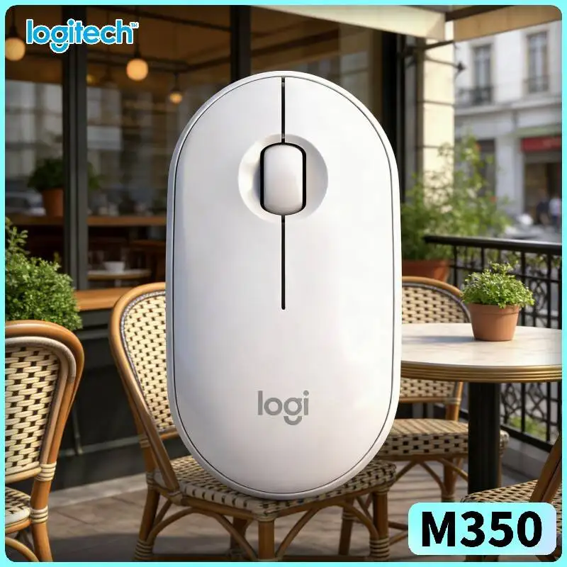 Logitech M350 Ergonomic Silent Mouse - Comfort Palm Fit, Quiet Clicks, 1000 DPI, Recycled Plastic, Home Office Helper