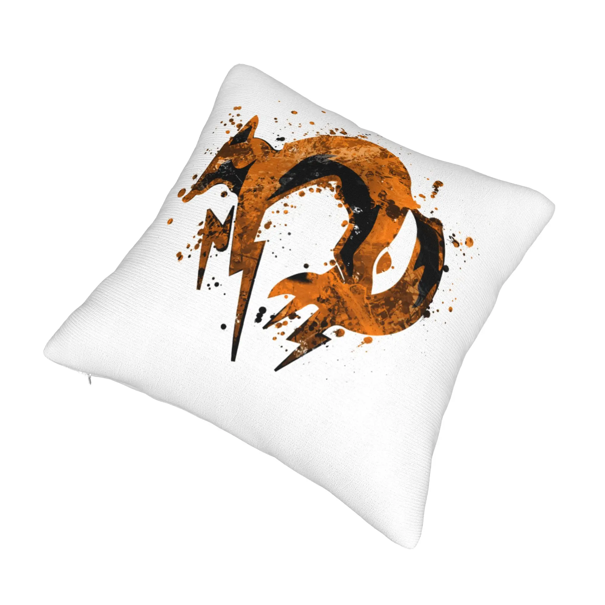 Metal Gear Solid Fox Hound Logo Nordic Pillow Cover Home Decorative Video Game Gift Sofa Cushion