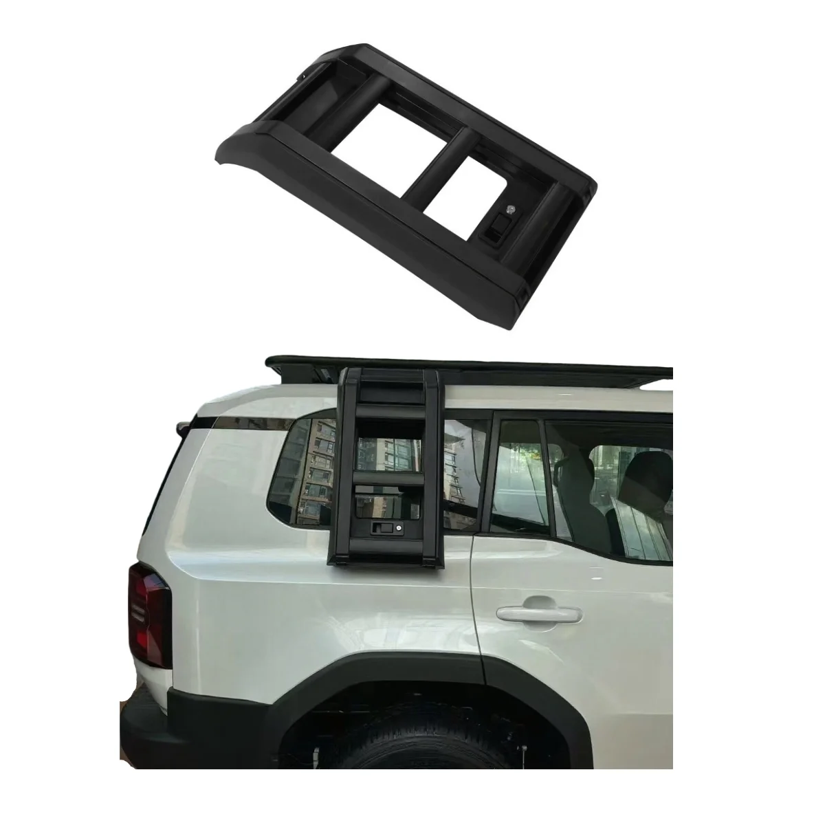 

4x4 Offroad Car Folding Side Ladder for Land Cruiser LC200 LC250 LC300 Aluminum Side Step Ladder Exterior Accessories