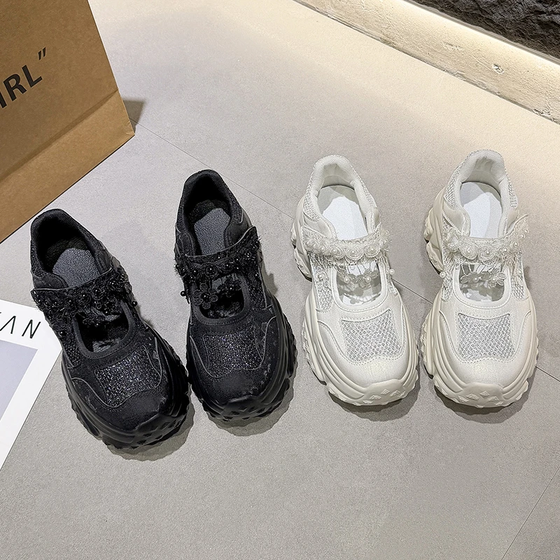 

Fashionable and Versatile Spring and Summer New Platform Mary Jane Sneakers Breathable Casual Shoes