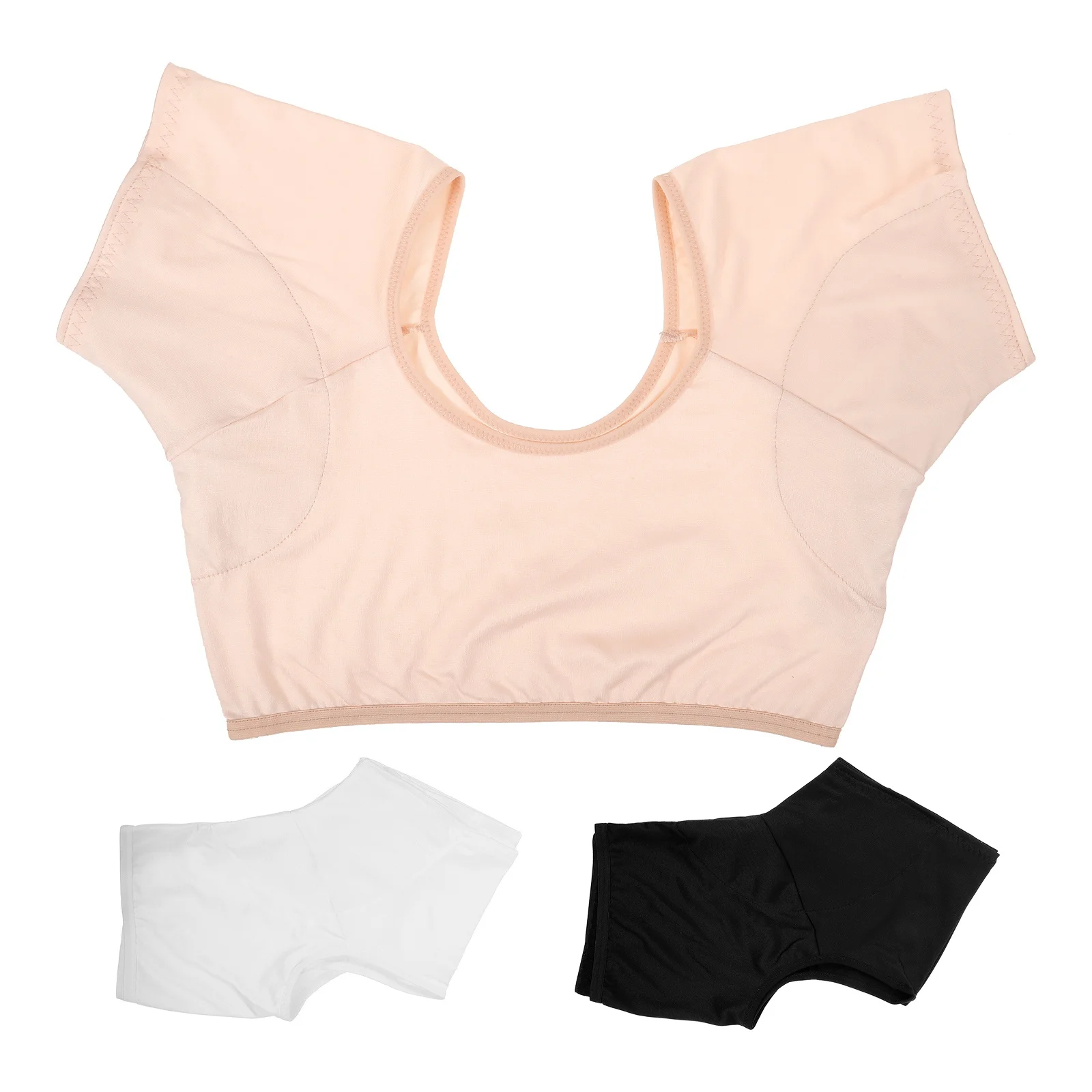 3 قطعة سترة عرق تحت الإبط للنساء Chinlon ممتصة للرطوبة ومضادة للبقع للياقة البدنية واليوجا قميص داخلي مقاوم للعرق