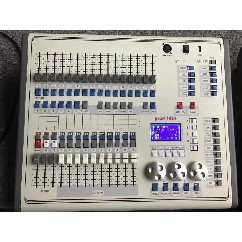 Controlador DMX Consola Mini Pearl DMX de 1024 canales con paquete de estuche de vuelo