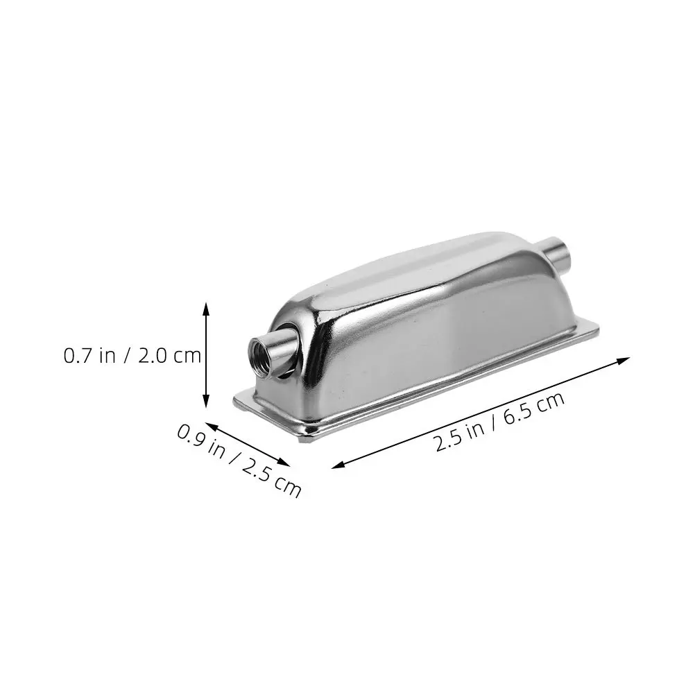 8 peças talões de tambor galvanizados de extremidade dupla cromados 5.2mm de diâmetro do furo peças de reposição de hardware de tambor talão