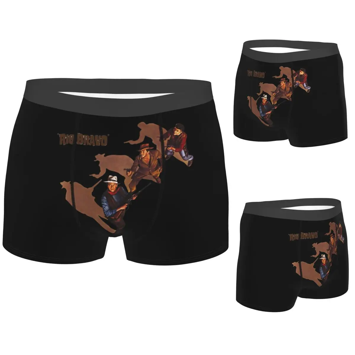 

Трусы-боксеры, шорты Rio Bravo Movie, мужские трусы, мягкое нижнее белье для мужчин, подарок бойфренду