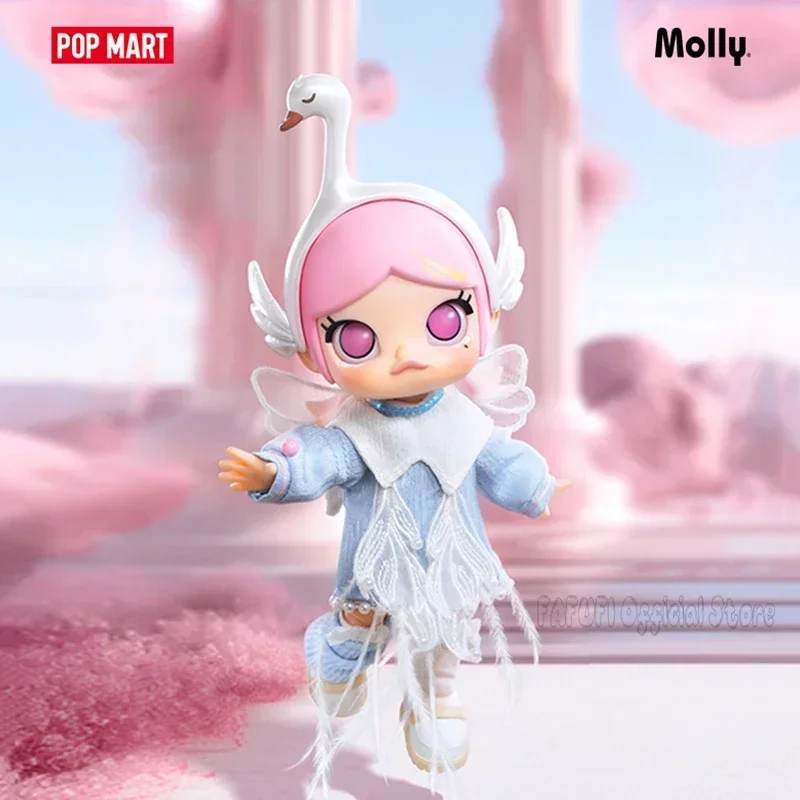 

POPMART MOLLY Change Qualitatively Swan Cute Anime Figure Blind Box Surprise Mystery Box Mistery Action Figure Home Desktop