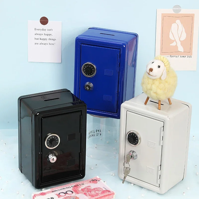 

Lock Hide Money Boxes Family Children Kids Safe Cute Mini Piggy Bank Euro Coin Organizer Mystery Shop Skarbonka Home Products