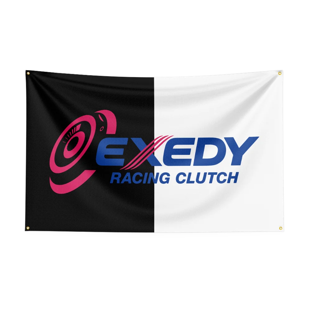 E-Ex-ed-y Flag Professional Car Motorcycle Flag Polyester Digital Printing Cars Flagge Banner For Decoration Garage Room