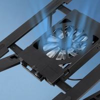 Foldable Notebook Cooler Base; One Cooling Fan Stand; Portable Heightened Laptop Rack
