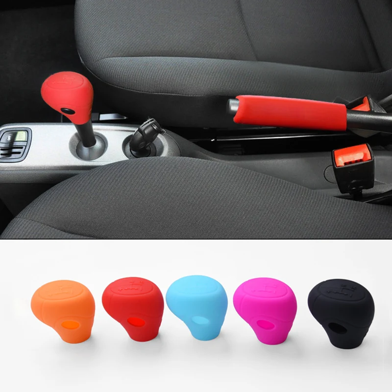 

For Smart 451 Fortwo Auto Gears Knob Handbrake Grips Protection Cover Soft Silicone Decoration Shell Car Interior Accessories