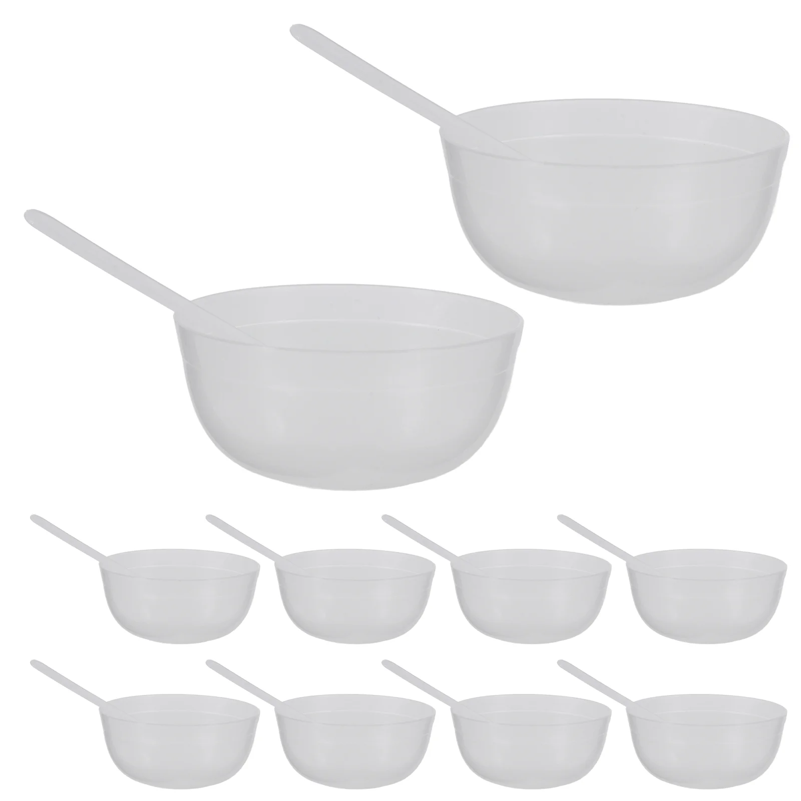 10 Pcs Crystal Mud Mixing Bowl Soil Making Tools Supplies Container Facial Mask Containers