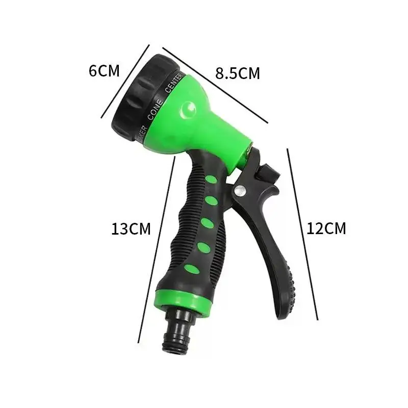 Garden Hose Spray Nozzle 7 IN 1 Adjustable Modes High Pressure Anti-Slip Handle for Lawn Watering Car Washing Pet Bathing