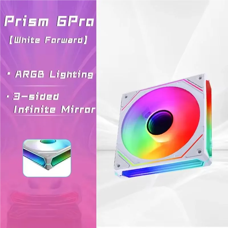 OEM PRISM 6 PRO PC Fan 120mm 5V 3PIN ARGB 4Pin PWM Cooling Fan 12V Large Air Volume Computer case Fan ventilador image 6