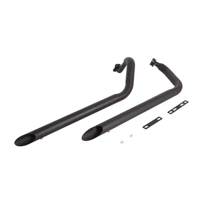 Escape For Yamaha XV700 1984-1987 XV1100 1986-1999 Motorcycle Exhaust System Black Header Link Pipe Muffler Stainless Steel