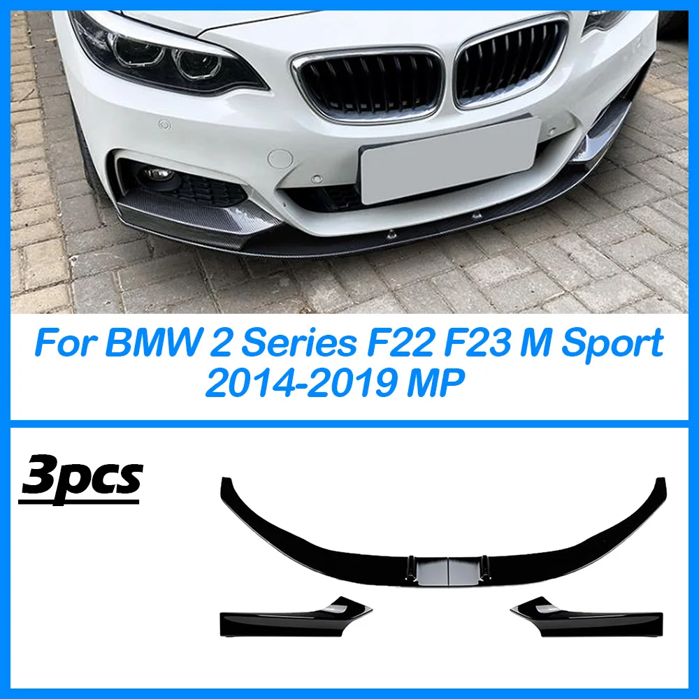 Do BMW serii 2 F22 F23 M Sport 2014-2019 MP Przedni zderzak samochodowy Zestaw karoserii Spoiler Splitter Przedni dyfuzor podbródka Akcesoria