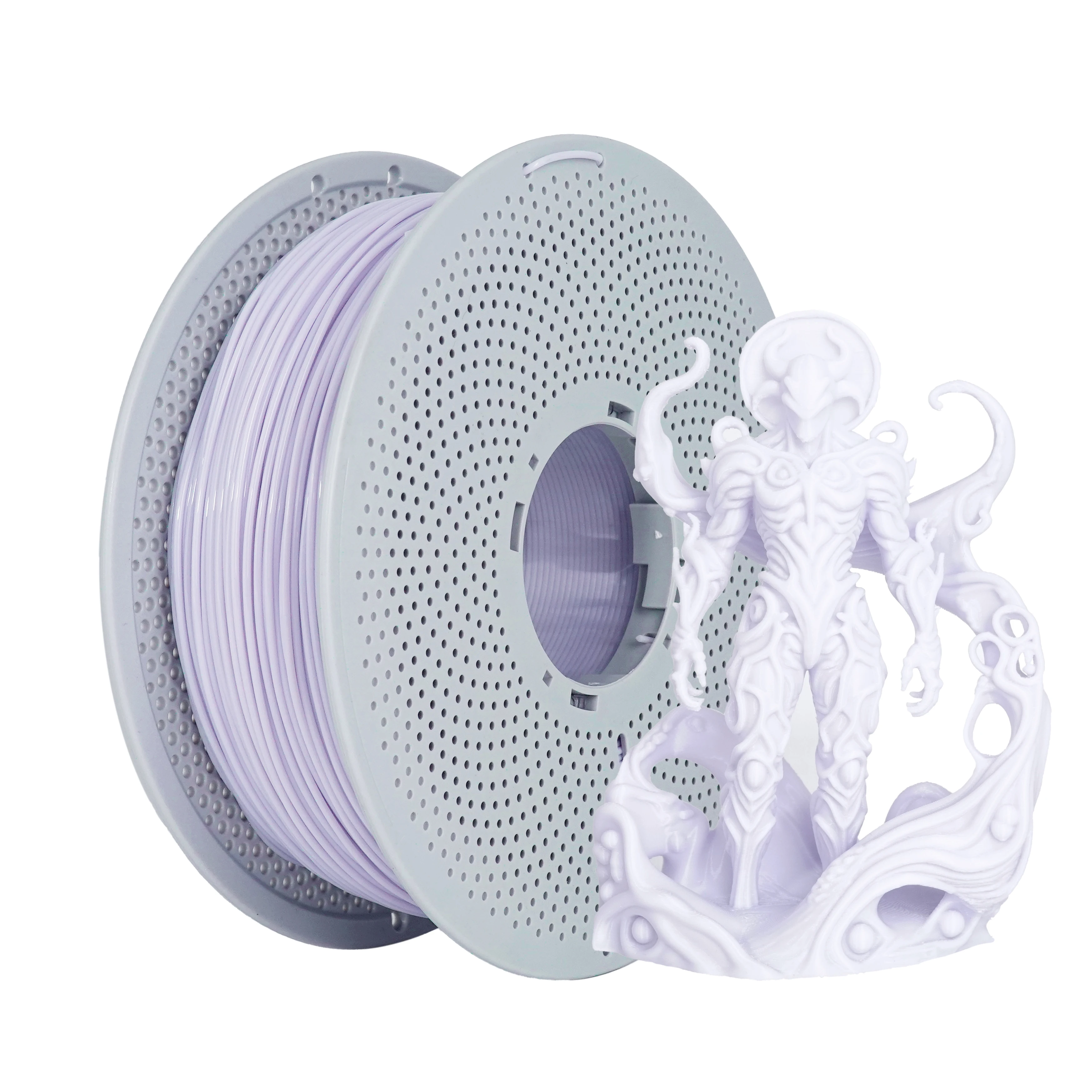 

1 кг нити PLA + для 3D-печати, подходит для 3D-принтеров, 1,75 мм +/-0,03 мм, 1 кг (2,2 фунта), рулон Белый, 1 кг