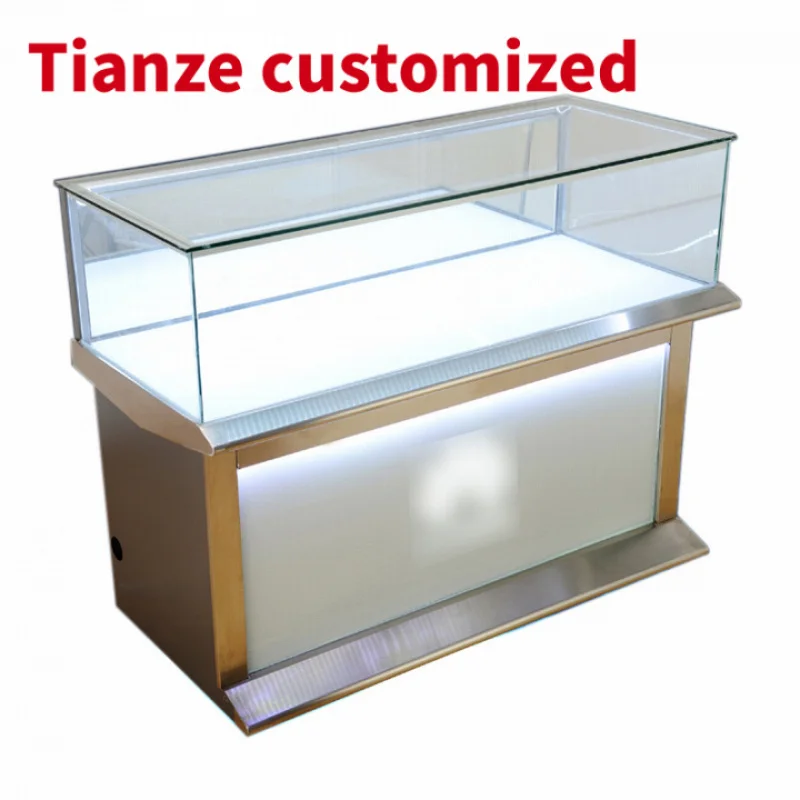 

(customized)Modern Shop Glass Counter Mobile Phone Retail Stores Cellphones Accessories Display Showcase Custom De