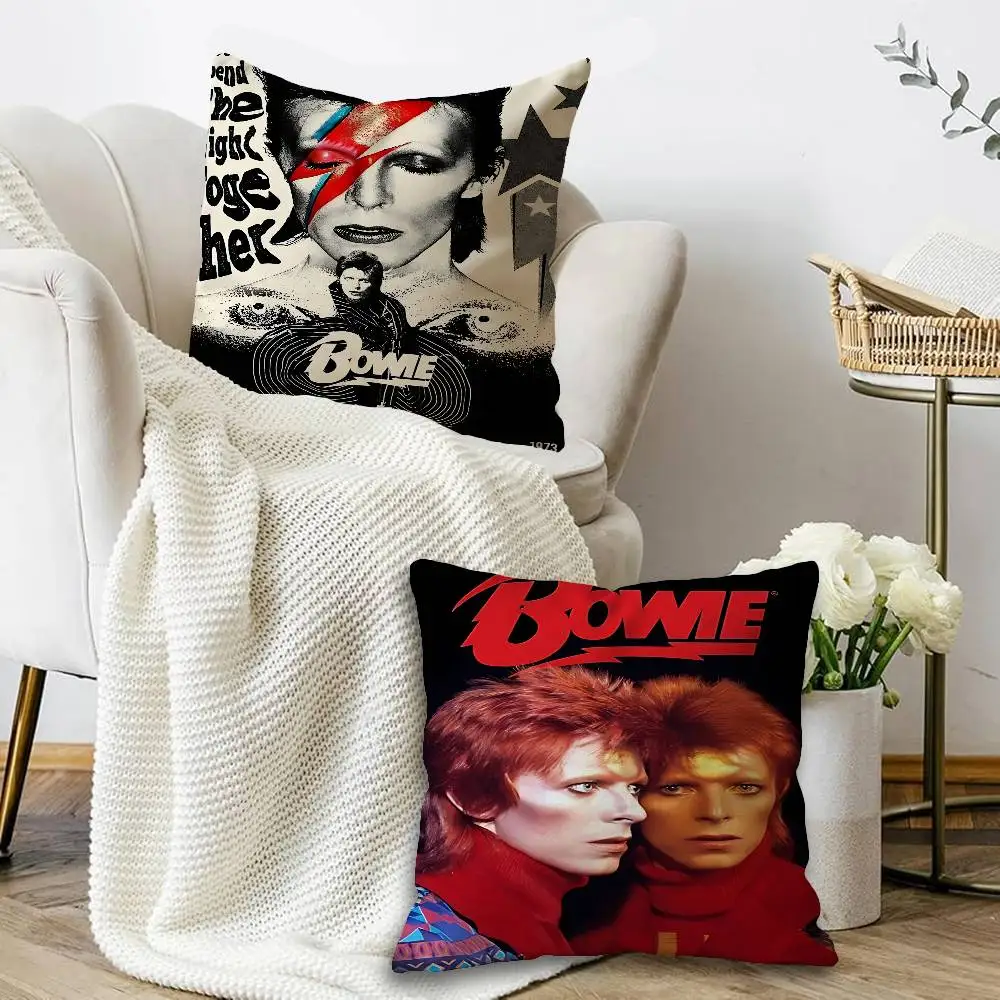 Retro Singer D-David B-Bowie  Personalized Pillow Dust Cover Bedroom Kids Party Decoration Pillowcase Birthday Children Gift