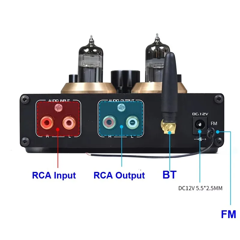 6J5 Vacuum Tube & NE5532 Preamplifier Board, HiFi Stereo Headphone Amplifier, APTX ES9023 DAC Home Cinema Preamp PCB Assembly