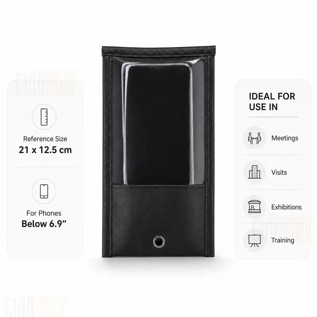 50pcs Anti-Camera Privacy Phone Pouch Blocks Photo Video Security Bag Fit Smartphones Up To 6.9 Inch For Wedding Party Factory